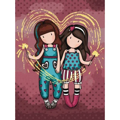 Malowanie po numerach - Fireworks Kids 30x40cm Ideyka
