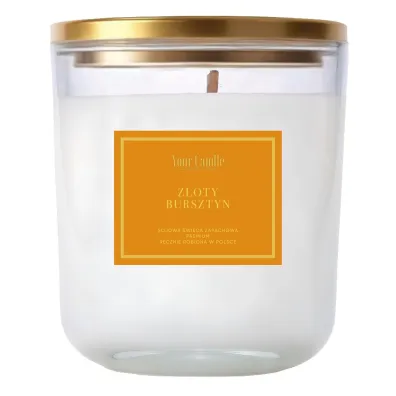 Your Candle �wieca sojowa zapachowa z�oty bursztyn 180 ml