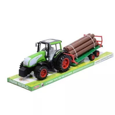 Traktor gigant z przyczepa i drewnem Toys Pawe� Wojda