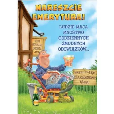 Trend Kartka okoliczno�ciowa Emerytura