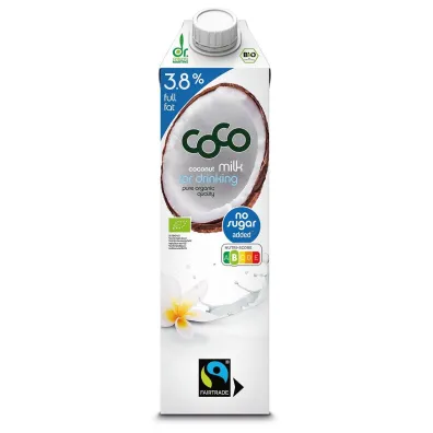 Coco Dr. Martins Coconut milk - nap�j kokosowy do picia 3,8% t�uszczu 1 l Bio