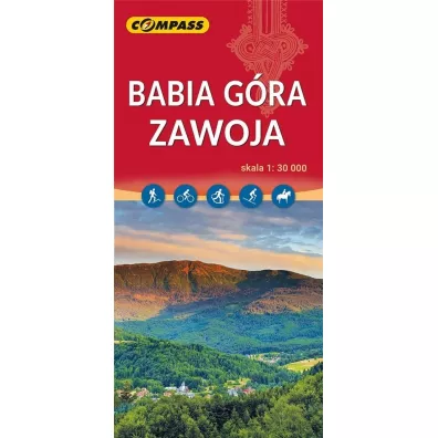 Zawoja. Babia G�ra mapa skala 1 : 30 000
