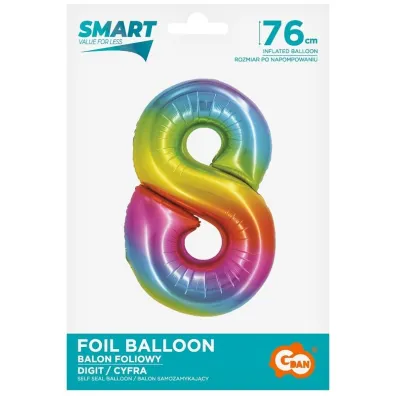 Godan Balon foliowy Smart Cyfra 8 tczowa 76cm