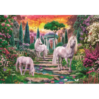 Puzzle 2000 el. HQ Classical Garden Unicorns Clementoni