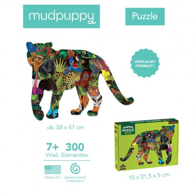 Puzzle ksztaty Las deszczowy 7+ Mudpuppy