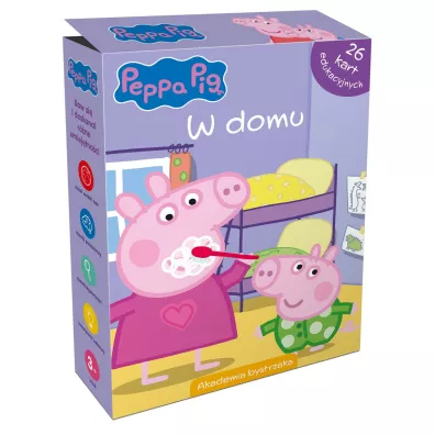 �winka Peppa. W domu. Karty edukacyjne w pude�ku - Monika Kiersnowska