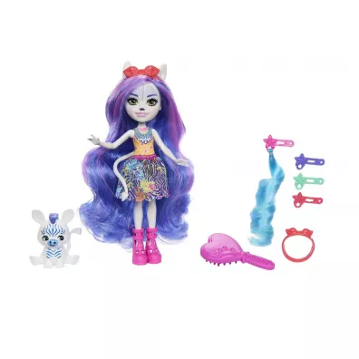 Enchantimals Zebra Lalka Deluxe HNV28 Mattel