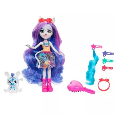 Enchantimals Zebra Lalka Deluxe HNV28 Mattel