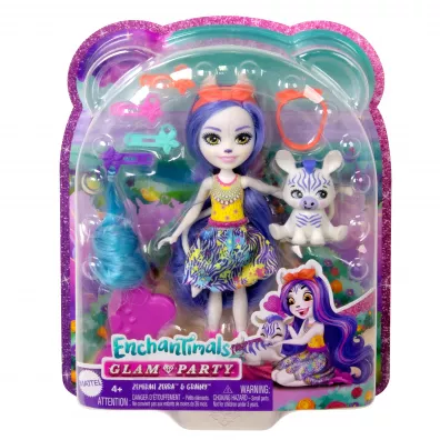 Enchantimals Zebra Lalka Deluxe HNV28 Mattel
