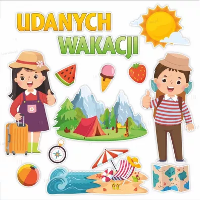 LearnHow Dekoracja szkolna - Udanych wakacji 13 el.