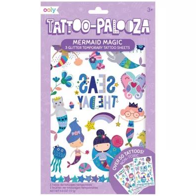 Kolorowe Baloniki Tatua�e zmywalne Tattoo Palooza Syrenki