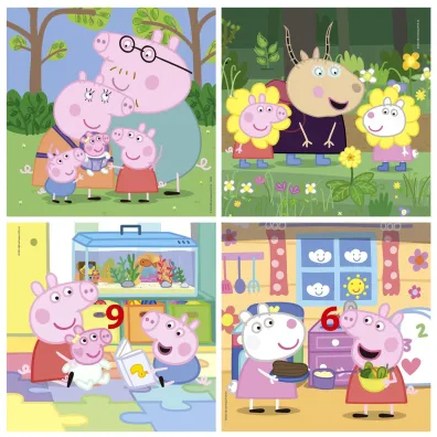 Puzzle 4w1 �winka Peppa 113785 Educa