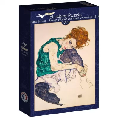 Puzzle 1000 el. Siedz�ca kobieta, Egon Schiele Bluebird Puzzle