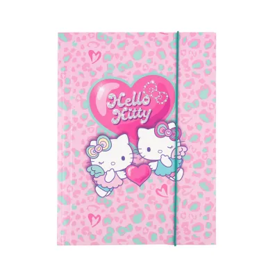 Patio Teczka kartonowa z gumk� A4 Hello Kitty pink wz�r 3