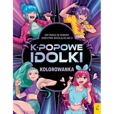 K-popowe idolki. Kolorowanka