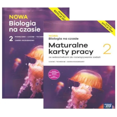 Pakiet NOWA Biologia na czasie 2. Podr�cznik i Maturalne karty pracy. Liceum i technikum. Zakres rozszerzony. Edycja 2024