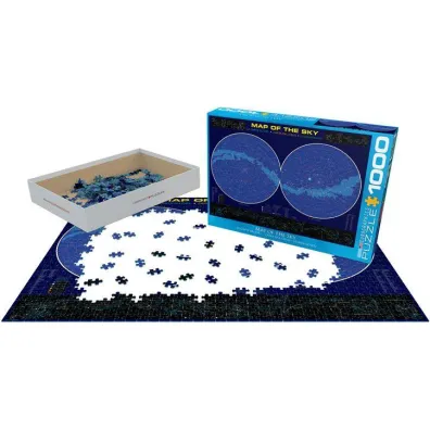Puzzle 1000 el. Mapa ksi�yca Eurographics