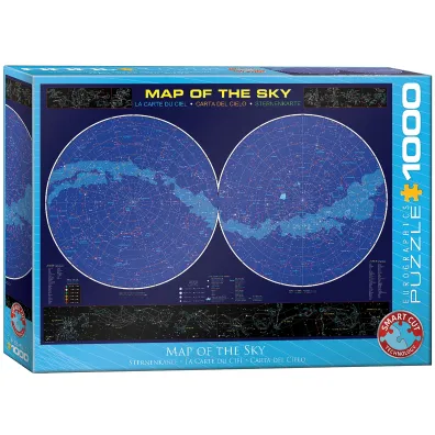 Puzzle 1000 el. Mapa ksi�yca Eurographics
