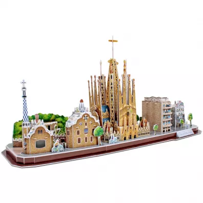 Puzzle 3D 186 el. City Line Barcelona Cubic Fun