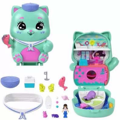 Polly Pocket. Sail Kitty Compact Mattel
