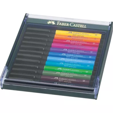 Faber-Castell Pisaki Pitt Artist Pen Brush 12 szt.
