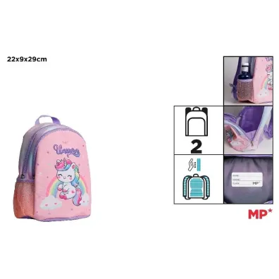 Mp Main Paper Plecak dwukomorowy Jednoro�ec r�owy 22x9x29cm