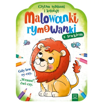Malowanki rymowanki z lewkiem. Czytam sylabami i koloruj� - Agnieszka Bator