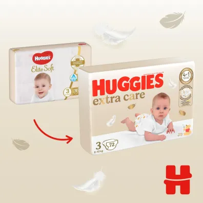 Huggies Pieluchy Mega 3 (6-10kg) Extra Care 72 szt.