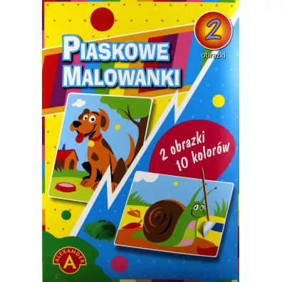 Piaskowe malowanki. Pies, �limak Alexander