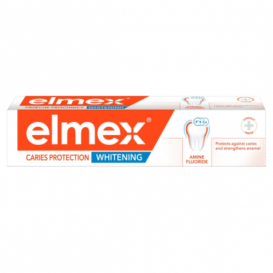 Elmex Delikatnie wybielajca pasta do zbw z aminofluorkiem Przeciw Prchnicy Whitening 75 ml