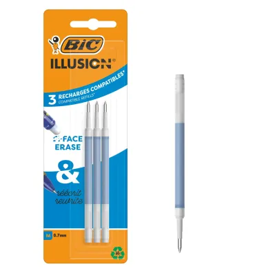 BIC, wk�ad do d�ugopis�w wymazywalnych, 3 szt.