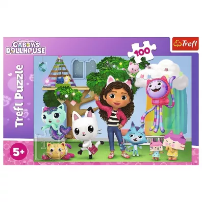 Puzzle 100 el. Koci Domek Gabi Trefl