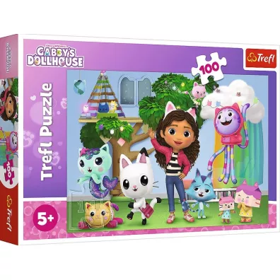 Puzzle 100 el. Koci Domek Gabi Trefl