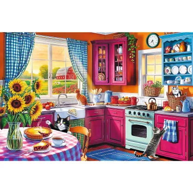 Puzzle 300 el. EasyPiece - Poranek w kuchni Trefl