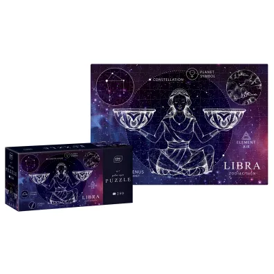Puzzle 250 el. Zodiac Signs 7 Libra, Znaki Zodiaku Waga Interdruk