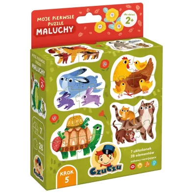 CzuCzu Moje pierwsze puzzle Maluchy 2+ Bright Junior Media