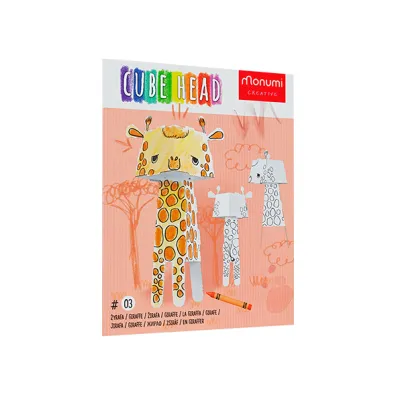 Kolorowanka CubeHead 3D, "�yrafa", Normal