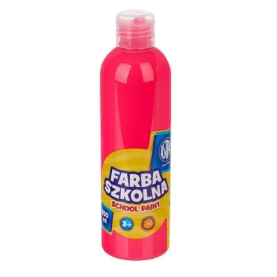 Astra Farba szkolna naturalna tempera fluorescencyjna r�owa 250 ml