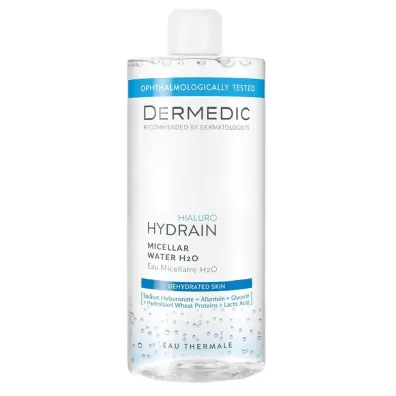 Dermedic Hydrain3 Hialuro p�yn micelarny H2O do sk�ry odwodnionej i suchej 500 ml