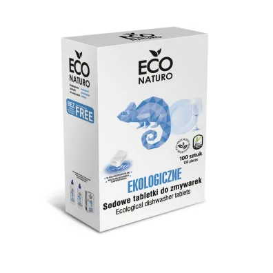 Eco Naturo Ekologiczne sodowe tabletki do zmywarki (uszkodzone opakowanie) 100 szt.