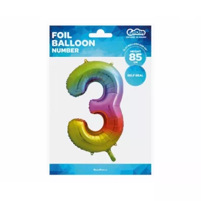 Godan Balon foliowy Cyfra 3 tczowa HS-C34T3 85cm