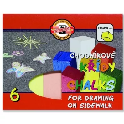 Koh-I-Noor Kreda chodnikowa 6 kolorw 6 szt.