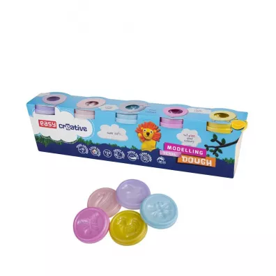 Easy Stationery Masa plastyczna Ciastokreacja per�owa 5 kolor�w