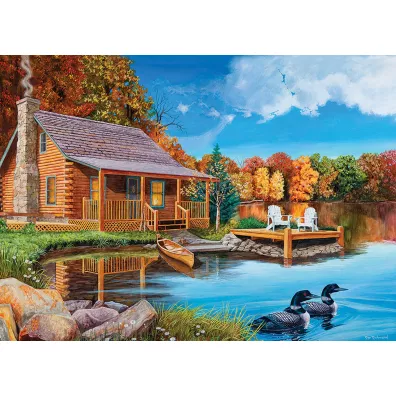 Puzzle 500 el. Dom nad jeziorem Cobble Hill