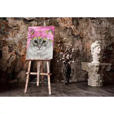 Twoje Hobby Malowanie po numerach - Korona kwiatowa 40x50cm