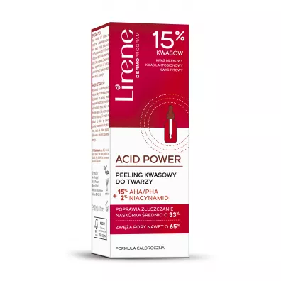 Lirene Power peeling kwasowy�do twarzy 30 ml