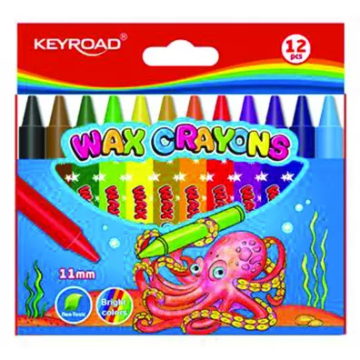 Keyroad Kredki �wiecowe 11 mm 12 szt.
