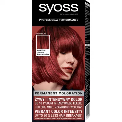 Syoss Permanent Coloration Pantone farba do w�os�w trwale koloryzuj�ca 5-72 Wulkaniczna Czerwie� Pompei