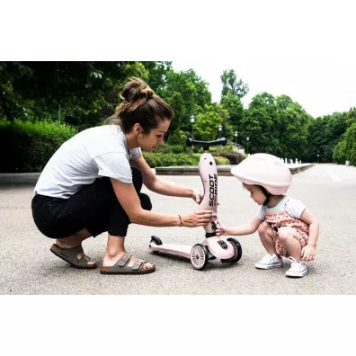 Highwaykick 1 2w1 Je�dzik i hulajnoga tr�jko�owa 1-5 lat Rose Scootandride