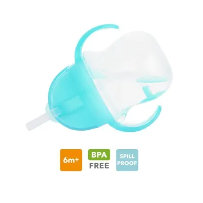 Kubek Munchkin niekapek ze s�omk� 207ml niebieski